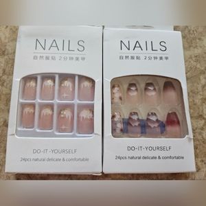 Do it yourself press on or glue on nails. Beautiful style 2 pack